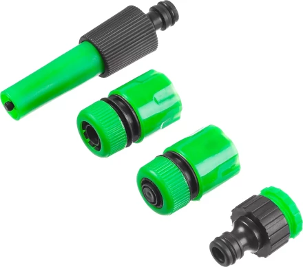 Набор поливочный РОСТОК: Наконечник, 2 соединителя 1/2&quot;, адаптер внешний 427262 купить в Нефтеюганске