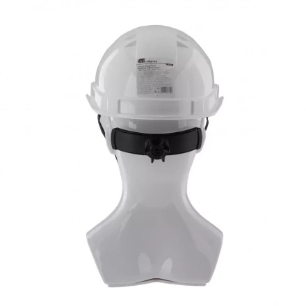Каска защитная с храповым механизмом Европласт белая Россия Сибртех 89109 купить в Нефтеюганске