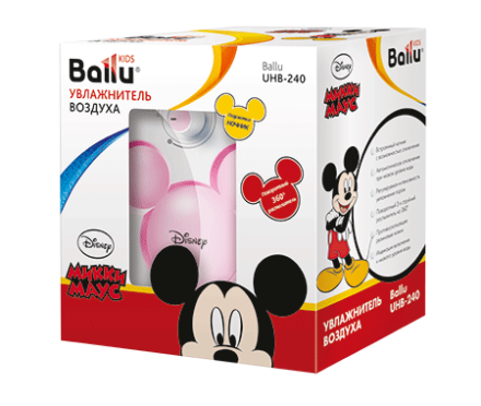 Увлажнитель ультразвуковой  BALLU UHB-240 pink/розовый Disney купить в Нефтеюганске