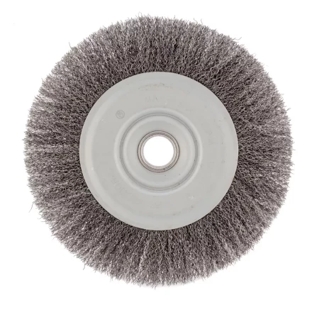 Щетка для УШМ 200 мм посадка 22,2 мм плоская витая проволока Сибртех 746687 купить в Нефтеюганске