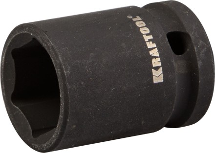 Торцовая головка KRAFTOOL &quot;INDUSTRIE QUALITAT&quot; ударная (1/2&quot;), FLANK, Cr-Mo, фосфатированная, 19 мм 27940-19_z01 купить в Нефтеюганске