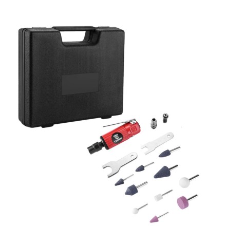 Шлифмашина ПШМ пневматическая DEKO DKPT02 SET 3, 018-1102, в чемодане с набором 15 предметов купить в Нефтеюганске