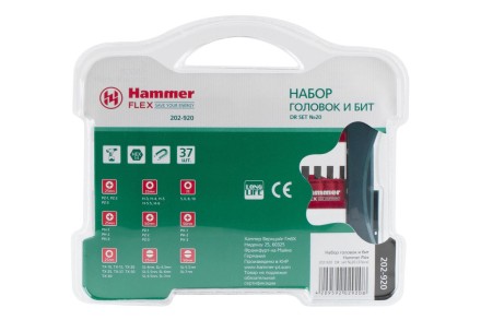 Набор бит HAMMER DR набор No20 37шт. купить в Нефтеюганске