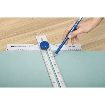 ЗУБР Т-угольник алюминиевый с подвижной направляющей, Профессионал (34389) купить в Нефтеюганске