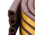 Уплотнитель резиновый, 12 м, профиль &quot;D&quot;, коричневый Сибртех 88910 купить в Нефтеюганске