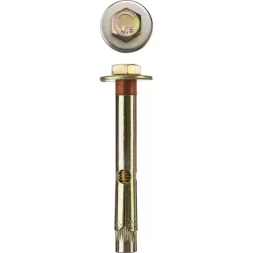 Болт анкерный ЗУБР с пластиковым кольцом, желтопассивированный, 10х100мм, ТФ2, 20шт 4-302312-10-100