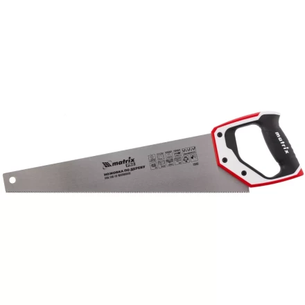 Ножовка по дереву 450 мм каленый зуб 3D 11-12TPI  трехкомпонентная рукоятка PRO MATRIX 23583 купить в Нефтеюганске