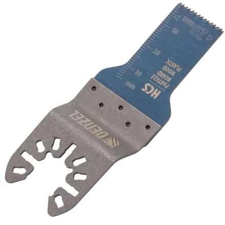 Насадка для МФИ режущая пазовая прямая, HCS, по дереву, 20 х 1.4 мм, мелкий зуб Denzel 782309 купить в Нефтеюганске