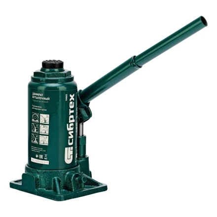 Домкрат гидравлический бутылочный Сибртех 50805, 8 т, 180-350 мм купить в Нефтеюганске