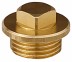 Заглушка GENERAL FITTINGS, 6-ти гранная головка с прижимной шайбой, никелированная латунь, наружная резьба, 1&quot; 51099-1 купить в Нефтеюганске