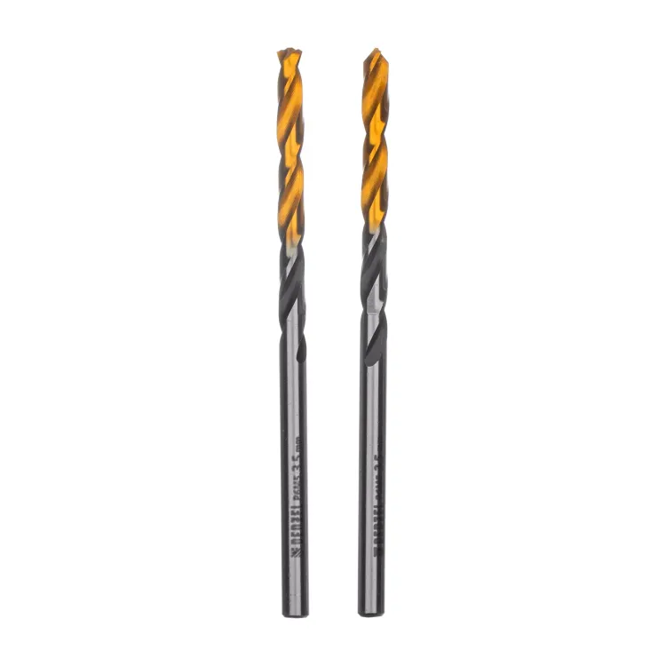 Сверло спиральное по металлу 3,5 x 70мм, Р6М5, Golden Tip, многогранная заточка, 2шт. Denzel 718270 купить в Нефтеюганске