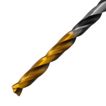 Сверло спиральное по металлу 3,5 x 70мм, Р6М5, Golden Tip, многогранная заточка, 2шт. Denzel 718270 купить в Нефтеюганске