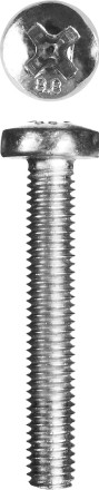 Винт DIN 7985 M5x16мм, 12шт, кл. пр. 4.8, оцинкованный, ЗУБР 303156-05-016 купить в Нефтеюганске
