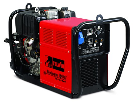 Инверторный сварочный бензогенератор Telwin MOTOINVERTER 264D CE двигатель LOMBARDINI купить в Нефтеюганске