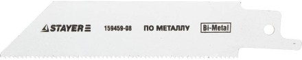 Полотно STAYER &quot;PROFI&quot; S522EF для сабельной эл. ножовки Bi-Met,тонколистовой, профильный металл, нерж сталь, цвет мет 159459-08 купить в Нефтеюганске