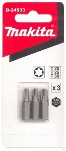 Биты Makita Тоrх Т20,25,30 25мм 3шт (B-24533) купить в Нефтеюганске