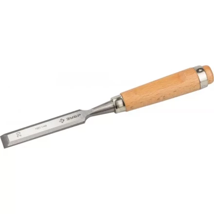Стамеска-долото ЗУБР &quot;ЭКСПЕРТ&quot; с деревянной ручкой, хромованадиевая, 20мм 18096-20 купить в Нефтеюганске