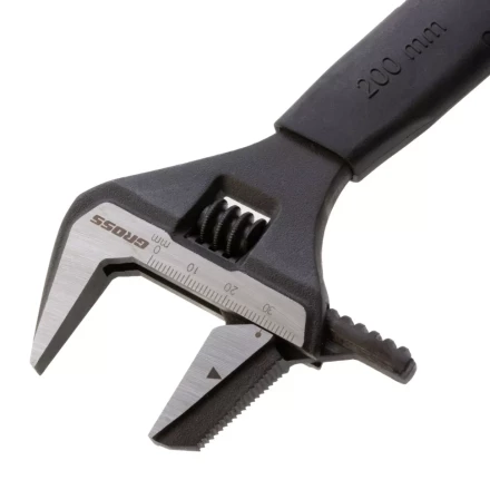 Ключ разводной, переставная губка, 200 мм, CRV GROSS 15572 купить в Нефтеюганске