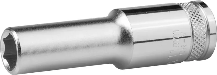 Торцовая головка KRAFTOOL "INDUSTRIE QUALITAT", удлиненная, Cr-V, FLANK, хромосатинированная, 1/2", 10 мм 27807-10_z01 купить в Нефтеюганске
