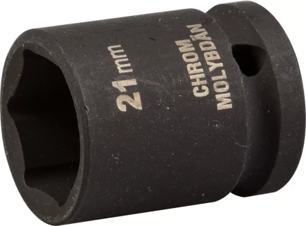 Торцовая головка KRAFTOOL &quot;INDUSTRIE QUALITAT&quot; ударная (1/2&quot;), FLANK, Cr-Mo, фосфатированная, 21 мм 27940-21_z01 купить в Нефтеюганске