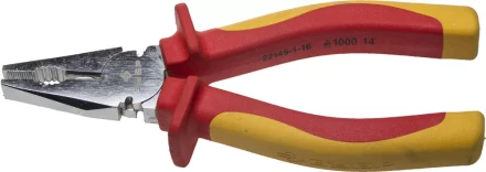 Плоскогубцы ЗУБР &quot;ПРОФЕССИОНАЛ&quot; &quot;ПРОФИЭЛЕКТРИК&quot;, диэлектрические комбинированные, двухкомп рукоятка, до ~1000В, 160мм 22145-1-16 купить в Нефтеюганске