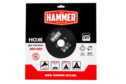 Нож для триммера HAMMER 223-023 купить в Нефтеюганске