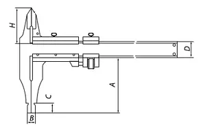 Штангенциркуль ШЦ 2-250 (0.05) класс Премиум губки 60мм купить в Нефтеюганске