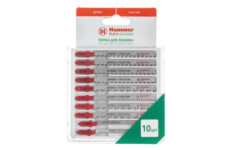 Пилки для лобзика HAMMER JG WD-PL набор No4 (10шт.) купить в Нефтеюганске