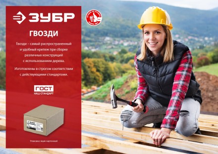 ЗУБР 60 x 3.1 мм, 5 кг, ершеные гвозди (305130-060) купить в Нефтеюганске