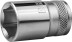 Торцовая головка KRAFTOOL &quot;INDUSTRIE QUALITAT&quot;, Cr-V, FLANK, хромосатинированная, 1/2&quot;, 16 мм 27805-16_z01 купить в Нефтеюганске