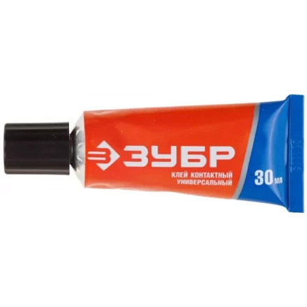 Клей ЗУБР контактный универсальный, на блистере, 30 мл 41922 купить в Нефтеюганске