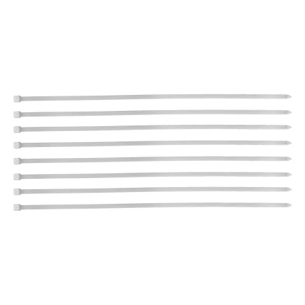 Хомуты, 500 х 8 мм, пластиковые, белые, 50 шт Сибртех 45589 купить в Нефтеюганске