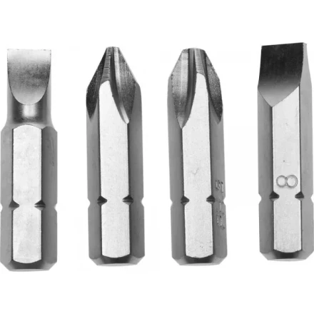 Набор STAYER &quot;PROFI&quot; Биты для ударно-поворотной отвертки, Cr-V, 38мм, 4 предмета 25667-S4 купить в Нефтеюганске