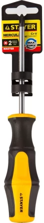 Отвертка STAYER &quot;MASTER&quot; &quot;HERCULES&quot;, Сr-V, противоскользящая рукоятка, PH2x100мм 25052-2-10_z02 купить в Нефтеюганске