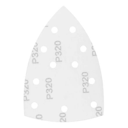 Треугольник абразивный на ворc. подложке под &quot;липучку&quot;, перф., P 320, 150х150х100 мм, 5 шт. Denzel 738677 купить в Нефтеюганске
