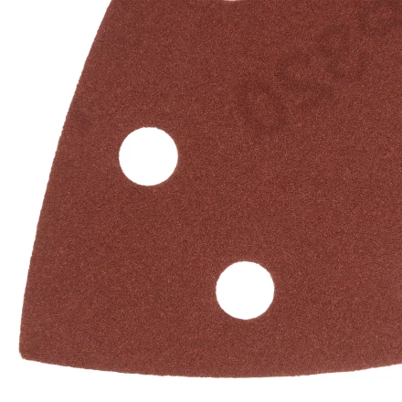 Треугольник абразивный на ворc. подложке под &quot;липучку&quot;, перф., P 320, 150х150х100 мм, 5 шт. Denzel 738677 купить в Нефтеюганске