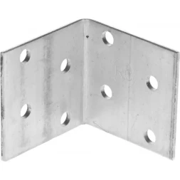 Крепежный угол ЗУБР "МАСТЕР" равносторонний, 40х60х60мм, 1шт 310206-040-060