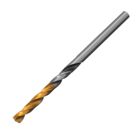 Сверло спиральное по металлу Denzel 4 x 75мм, Р6М5, Golden Tip, многогранная заточка 718272 купить в Нефтеюганске