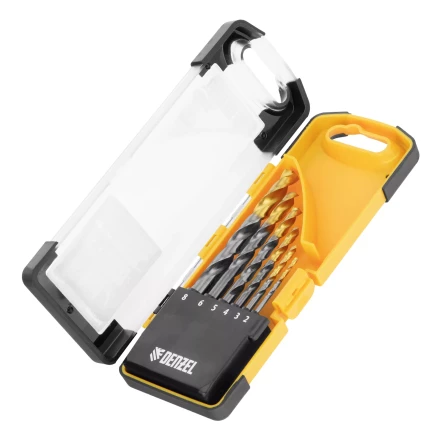 Набор сверл по металлу Denzel, 2-8мм, Р6М5К8-TiN, Golden Tip, 6 шт 723004 купить в Нефтеюганске