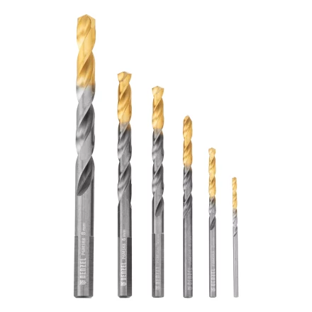 Набор сверл по металлу Denzel, 2-8мм, Р6М5К8-TiN, Golden Tip, 6 шт 723004 купить в Нефтеюганске