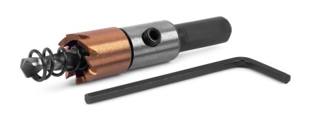 HSS-TiN коронка MESSER  14мм с центр. сверлом и толкающей пружиной для  лист. материала  до 2 мм ц/х купить в Нефтеюганске
