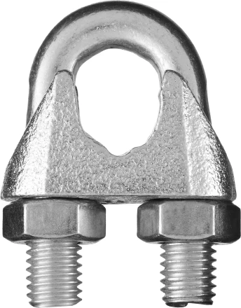 Зажим троса DIN 741, оцинкованный, 8мм, 60 шт, STAYER Master 30535-08 30535-08 купить в Нефтеюганске