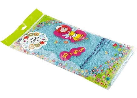 Салфетка из микрофибры универсальная увеличенного размера синяя полоска 500х600 мм Elfe 92319 купить в Нефтеюганске