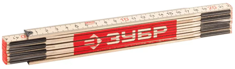 Метр ЗУБР "ЭКСПЕРТ" складной, усиленный, деревянный, 2м 3424-2_z01 купить в Нефтеюганске