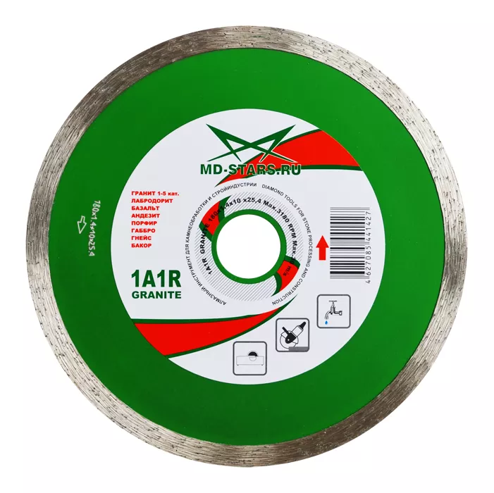 Диск алмазный 1A1R GRANITE MD-STARS 180*1,4*10*25,4 mm купить в Нефтеюганске