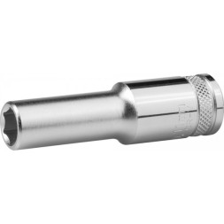 Торцовая головка KRAFTOOL &quot;INDUSTRIE QUALITAT&quot;, удлиненная, Cr-V, FLANK, хромосатинированная, 1/2&quot;, 11 мм 27807-11_z01