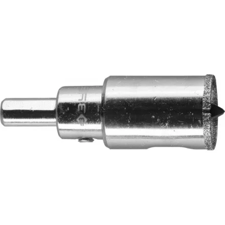 Коронка ЗУБР алмазная в сборе по кафелю, керамике с центрирующим сверлом и имбусовым ключом, зерно 60, 24мм 29850-24 купить в Нефтеюганске