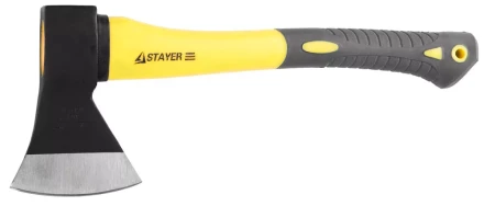 Топор STAYER &quot;кованый с двухкомпонентной стеклопластиковой рукояткой, 0,8кг 2062-08 купить в Нефтеюганске