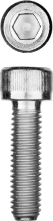 ЗУБР DIN 912, кл. пр. 8.8, М12 х 25 мм, цинк, 5 кг, винт с внутренним шестигранником, Профессионал (30318-12-025) купить в Нефтеюганске