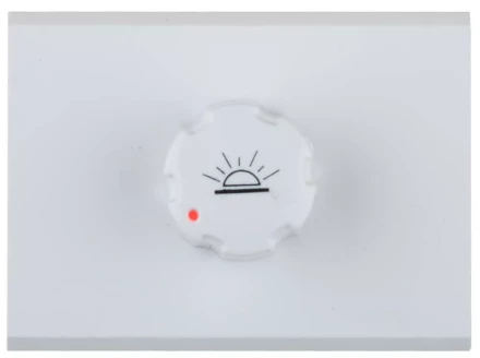 Диммер СВЕТОЗАР &quot;ЭФФЕКТ&quot; без вставки и рамки, цвет белый, 60-500Вт SV-54442-W купить в Нефтеюганске